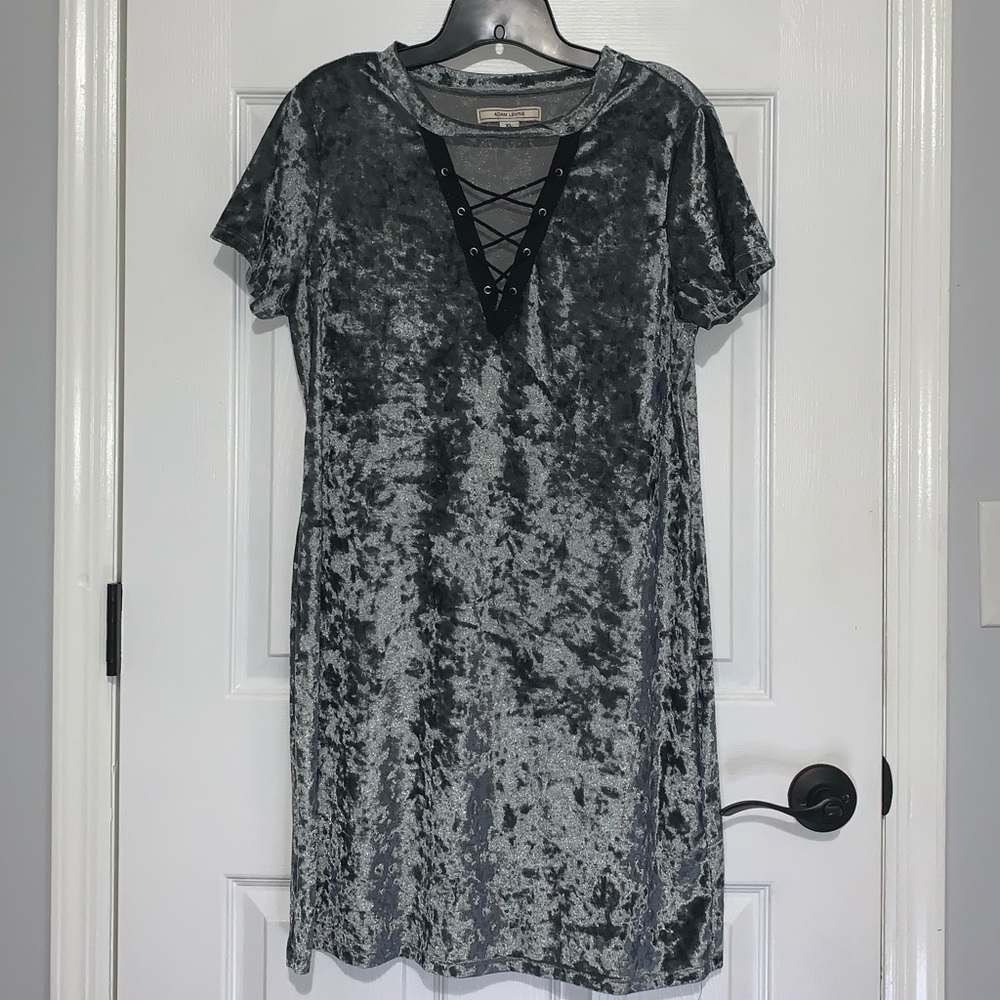 velvet grey dress👽